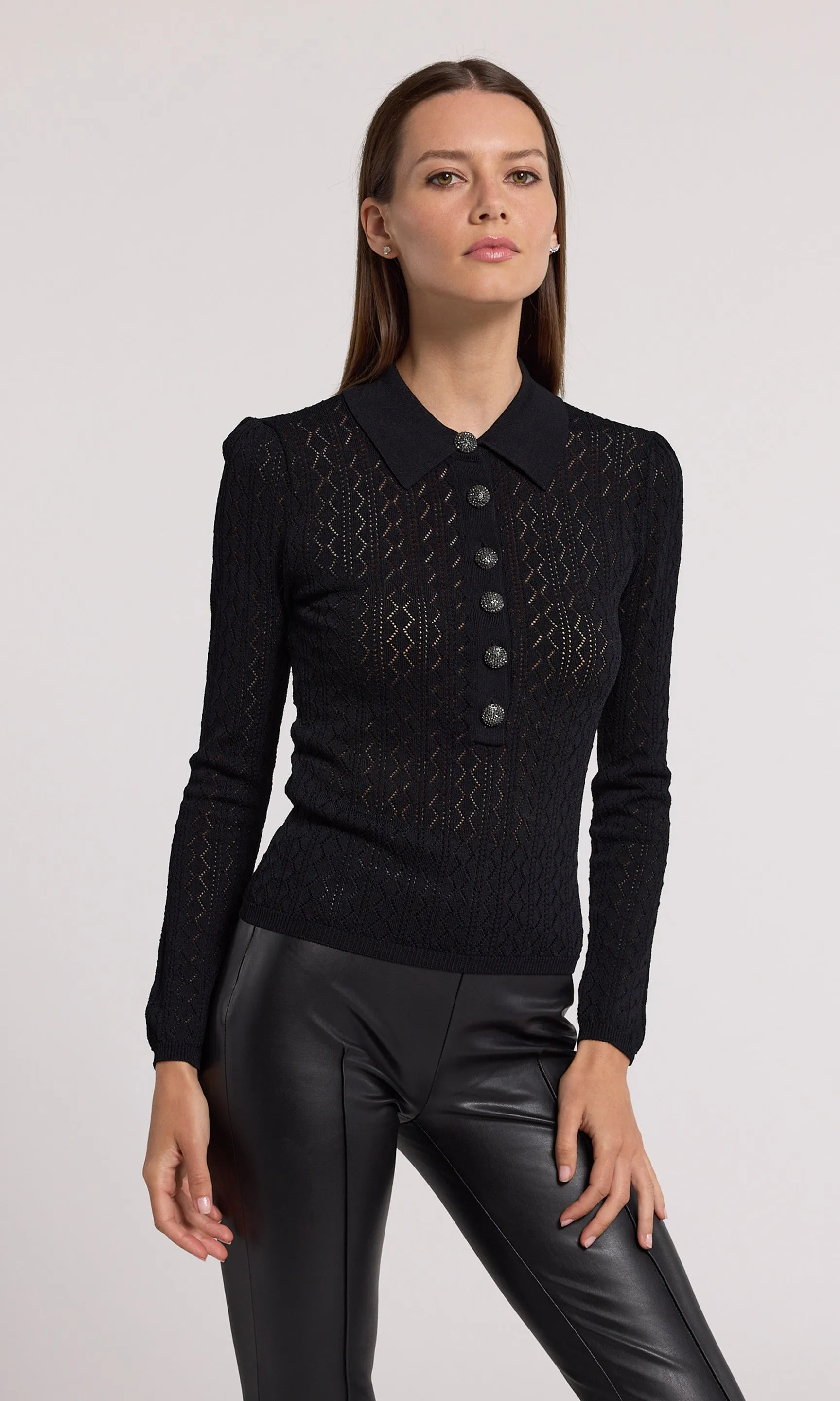 Angelica Pointelle Sweater