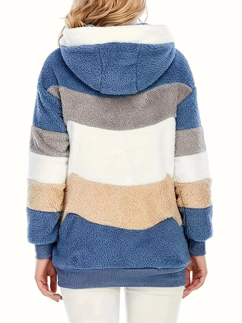 Blue and Peach Tie-Dye Fleece