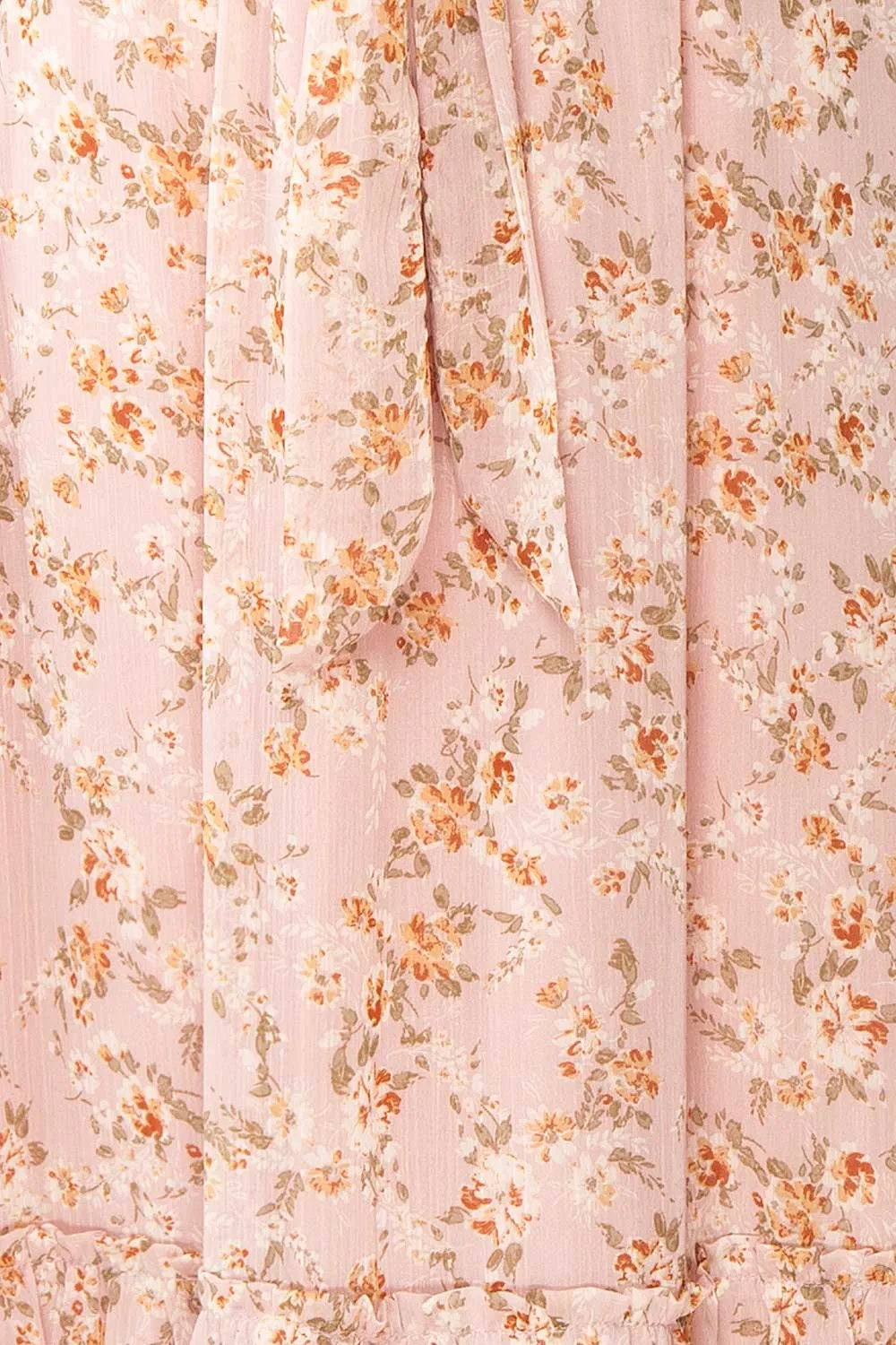 Campanna | Floral Midi Dress w/ Ruffles