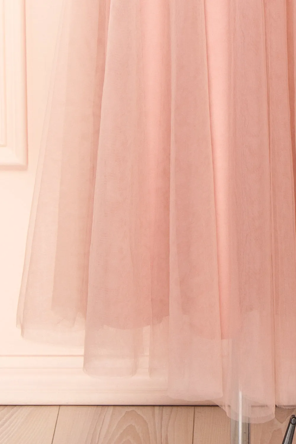Cyrilla | Midi Pink Tulle Dress