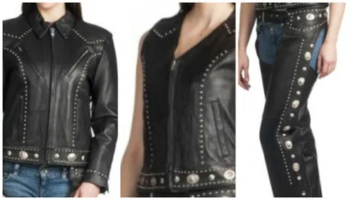 Ladies Studd and Concho Vest 4275 WV STD