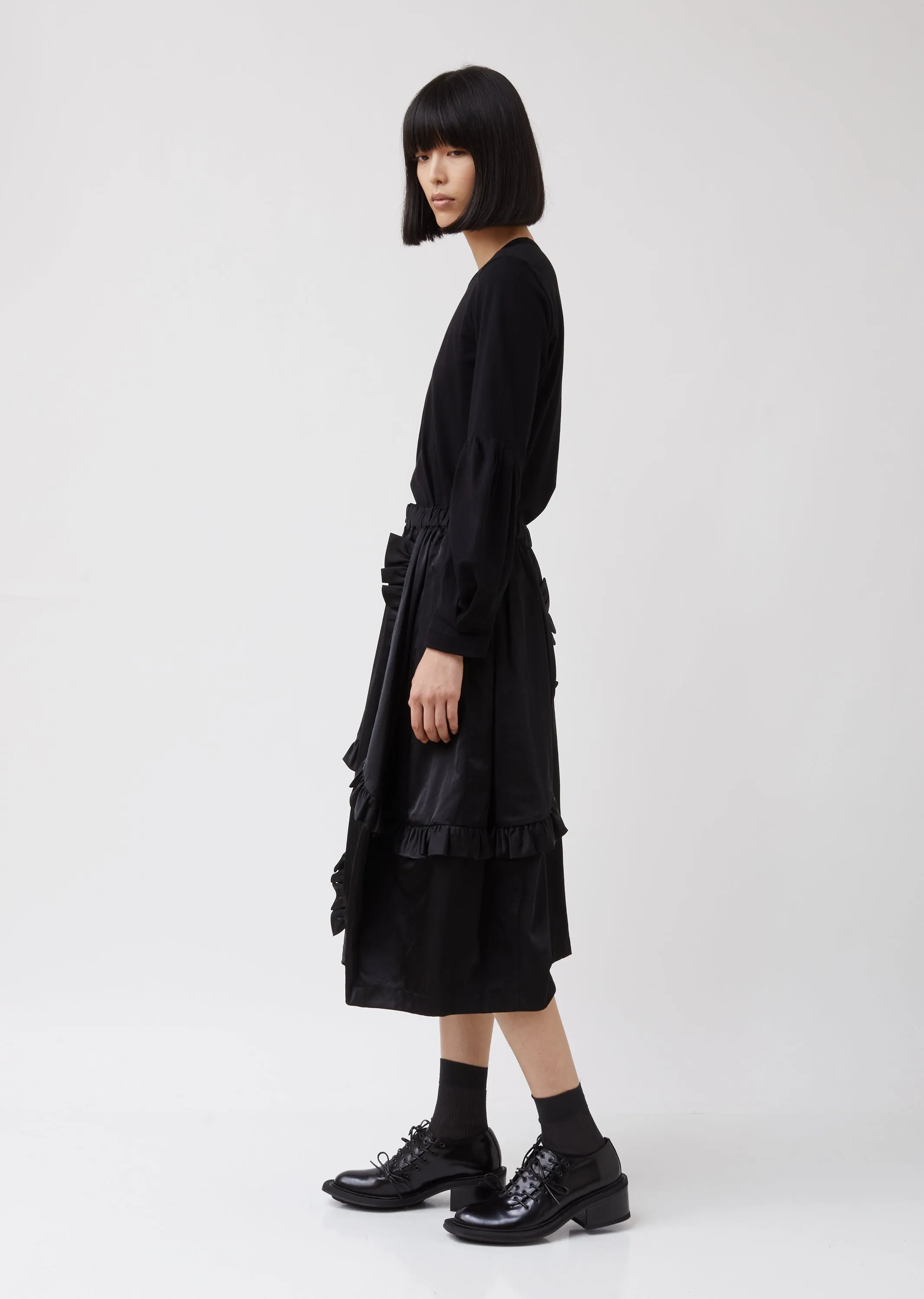 Nylon Twill Thin Skirt