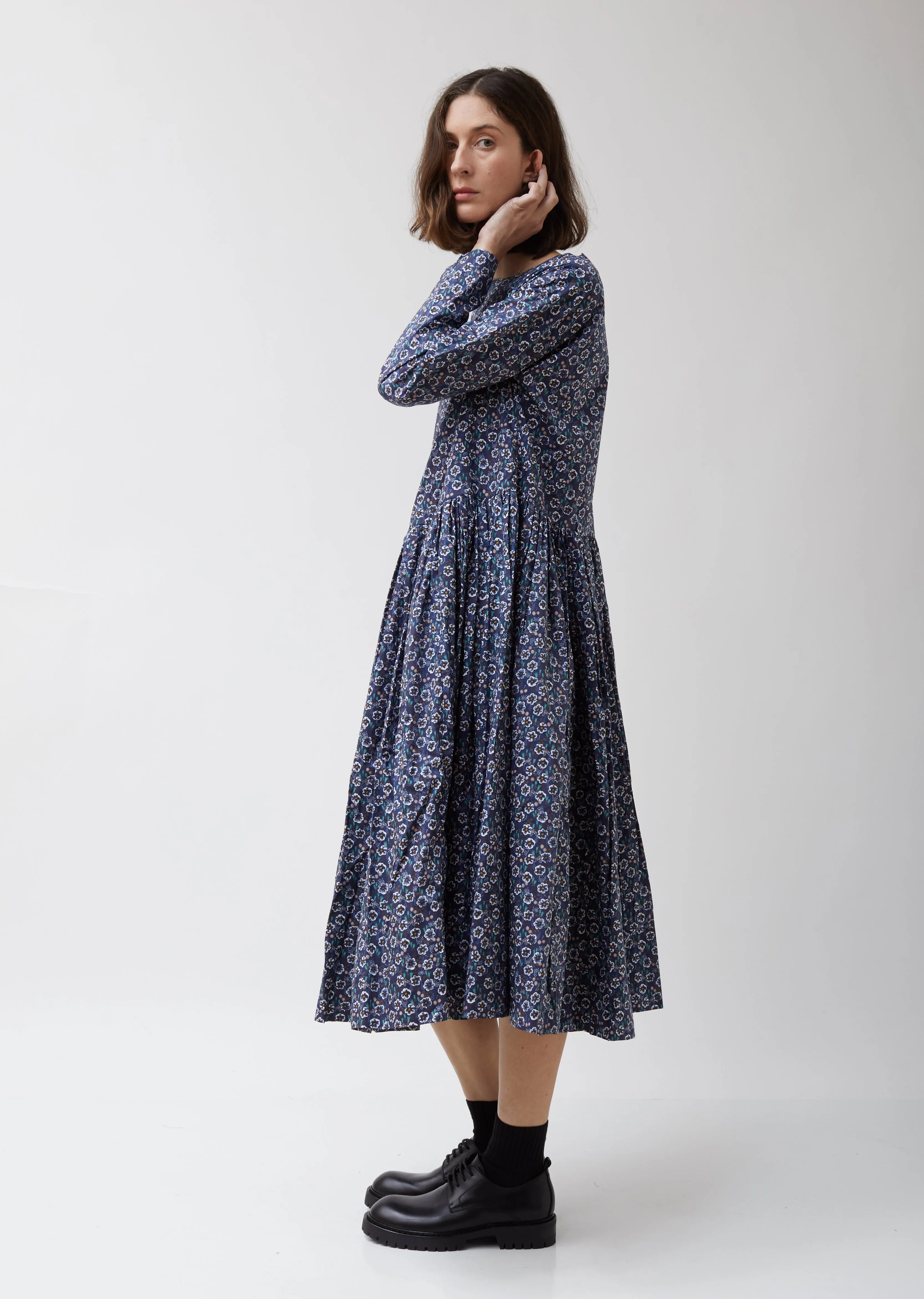 Pasha Rouch Dress in Navy Floral Print