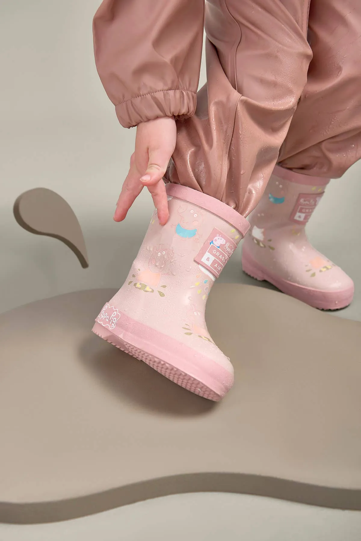 Peppa Pig Pink Colour-Changing Kids Wellies