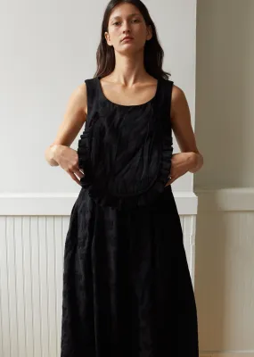 Polyester Jacquard Flower Pattern Garment Treated Dress
