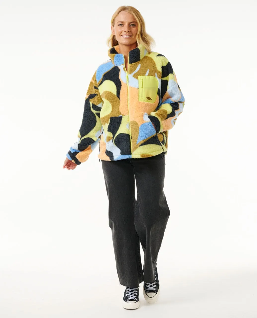 Rip Curl High Tide Polar Fleece Jacket-Black