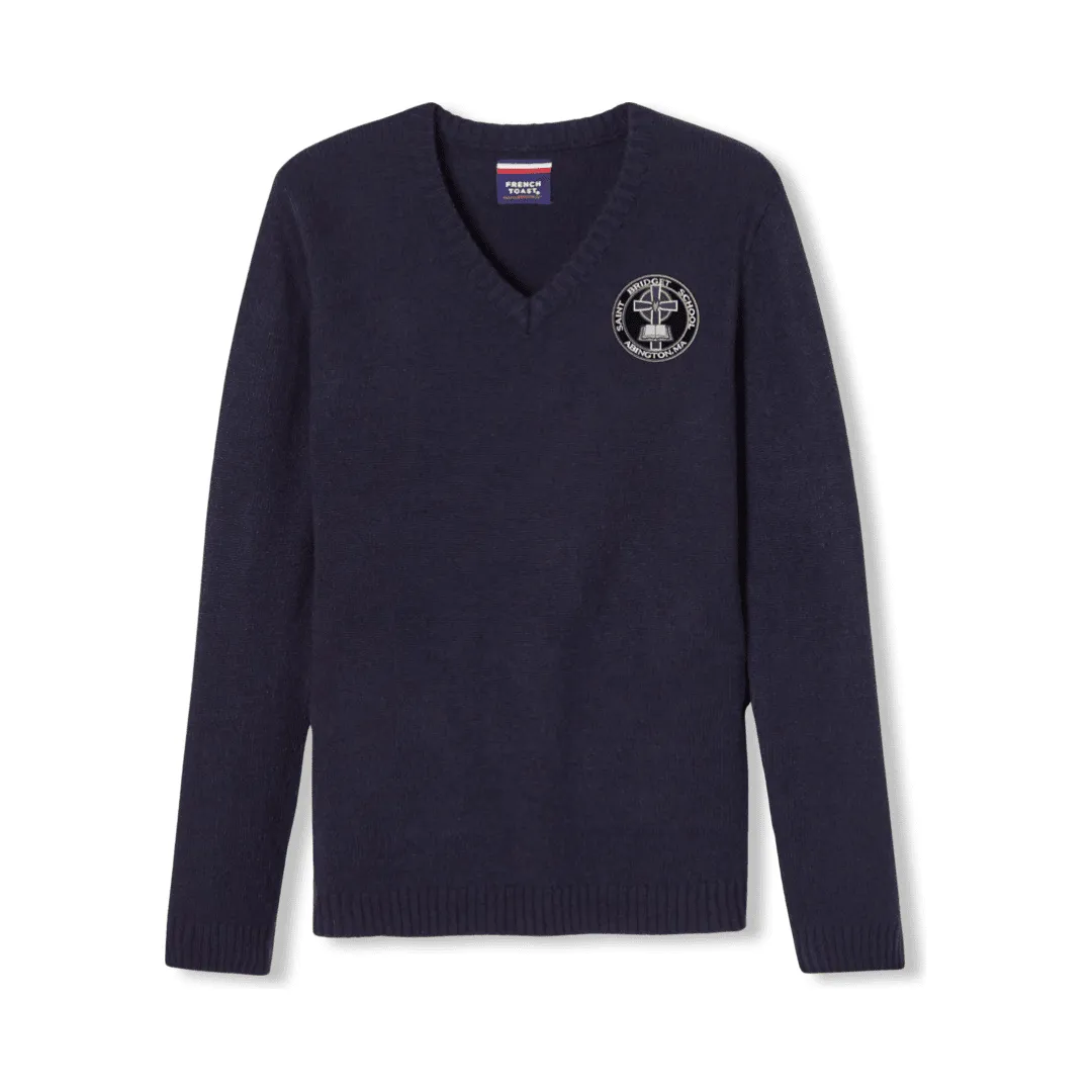 St. Bridget - Unisex V-Neck Long Sleeve Pullover Sweater - Adult