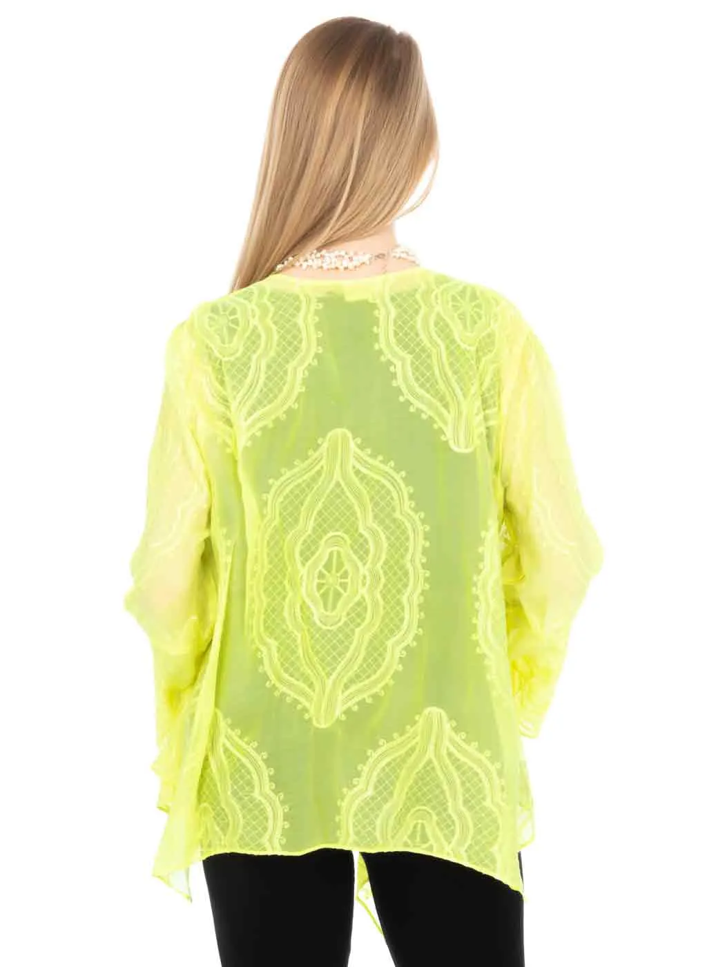Tianello "SERA" Embroidered  Washable Silk "Yuriko" Jacket