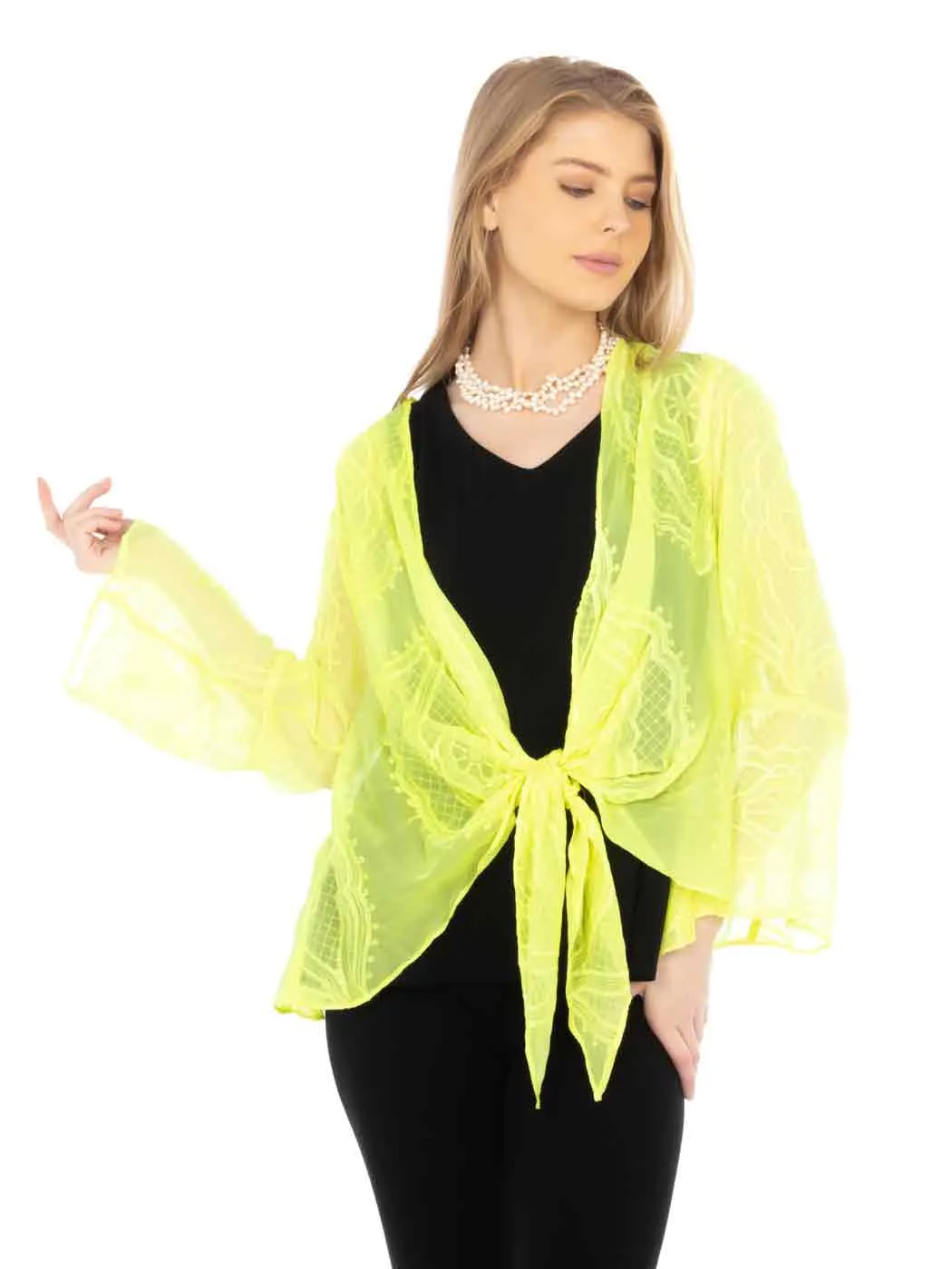 Tianello "SERA" Embroidered  Washable Silk "Yuriko" Jacket