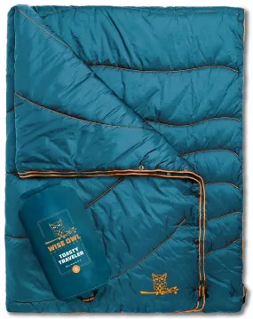 Wise Owl Outfitters Camping Blankets for Cold Weather - Puffy, Packable, Compact, Warm & Insulated Camping Quilt - Outdoor Blanket for Stadium, Backpacking, Camping, Travel, and Hiking