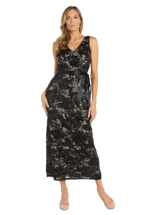 Women's Chic Evening Gown Lace Detailing Women's Chic Evening Gown Lace Detailing