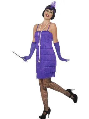 Womens Costume - Purple Short Flapper